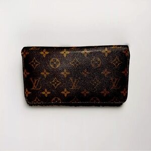 Louis Vuitton Monogram M60017 Zippy Wallet Round Purse - Brown